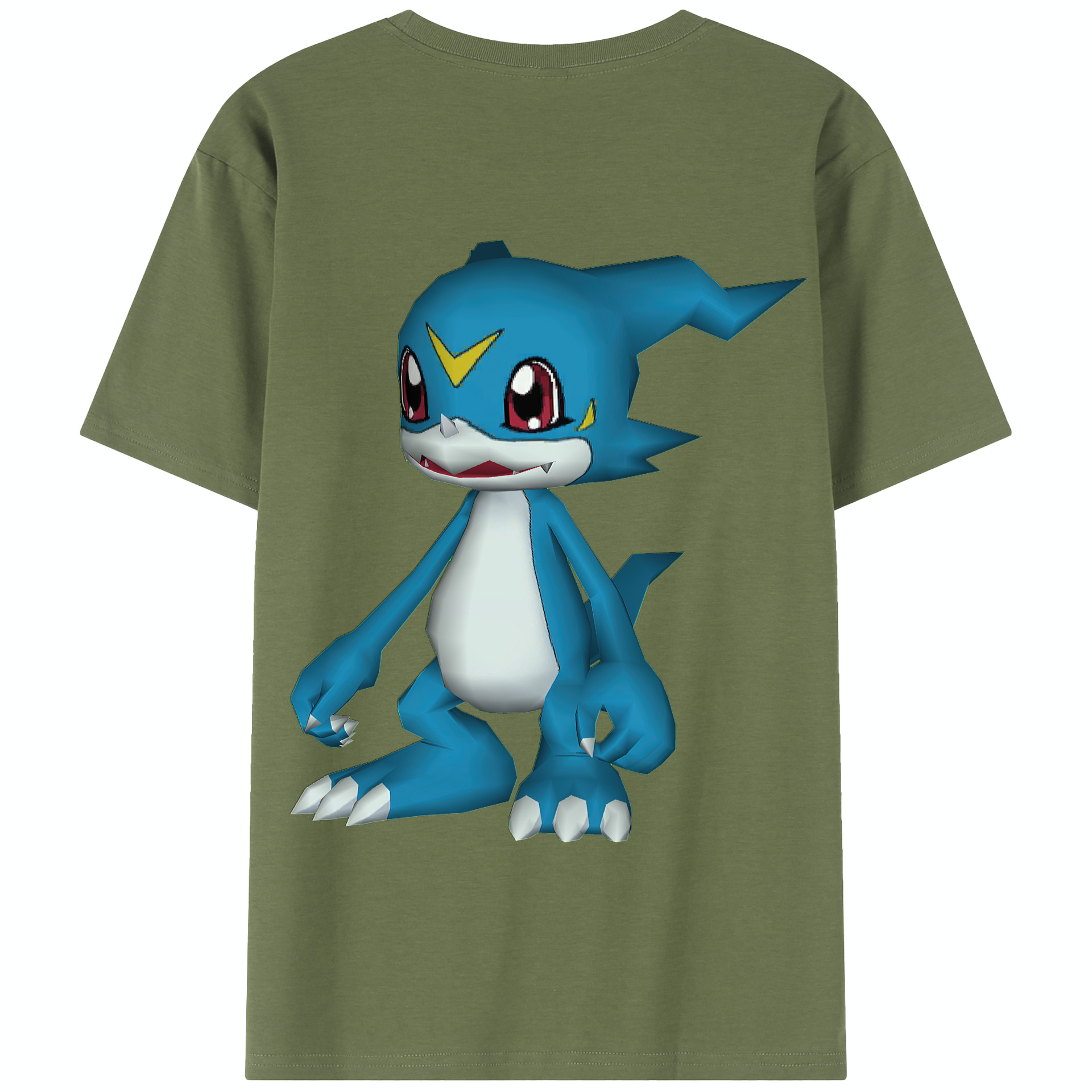 （画像用） Digimon デジタルモンスター/デジモン 綿100％半袖Tシャツ（背面プリント）